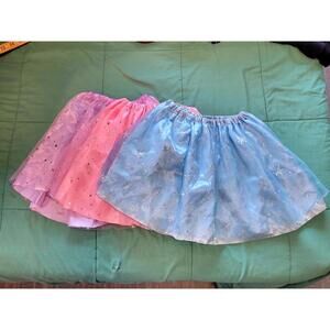 Set of Three Girls' Sparkly Tulle Skirts - Pink, purple and Blue